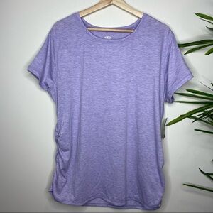 ATHLETIC Works || Rushed Short Sleeve Tee; Lavender Touch Heather